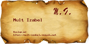 Mult Izabel névjegykártya